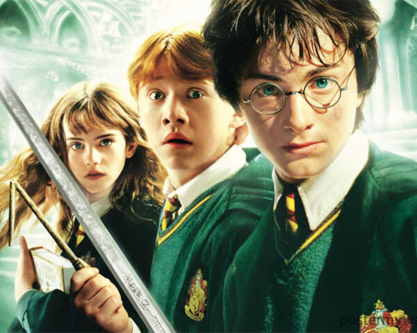 The Golden Trio: Harry Potter, Hermione Granger, and Ron Weasley