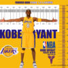 Kobe Bryant One-to-One Height Board: Measure Up to Greatness