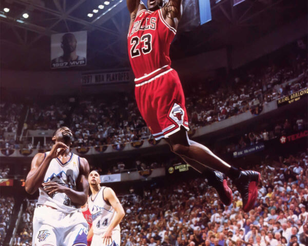 Michael Jordan: A Basketball Symphony in Red, White, and Black