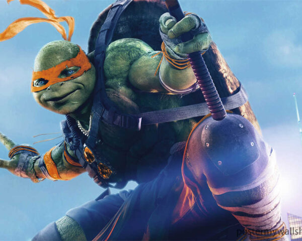Embracing the Radiant Charm of Michelangelo from the Ninja Turtles
