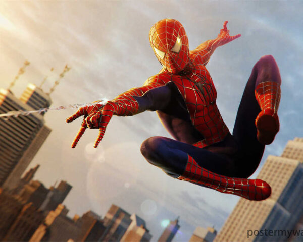 Swing to Victory with Spider-Man - Dynamic Marvel Poster