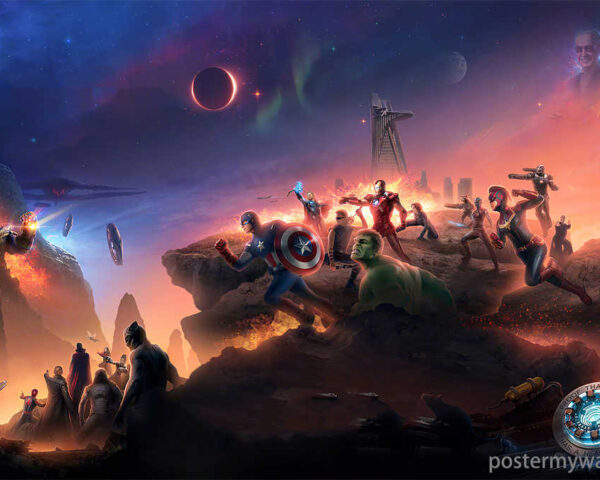 Epic Battle: The Avengers Unleash Their Powers